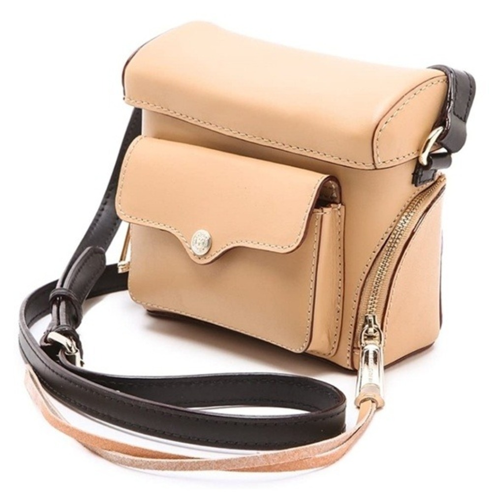 Rebecca Minkoff Craig Camera Crossbody Bag Studded Tassel Boho Chic Small